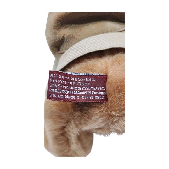 Jungle Joe Talking Brown Teddy Bear Plush Vintage Safari Friends 8" 1998 Hat - Picture 4 of 7